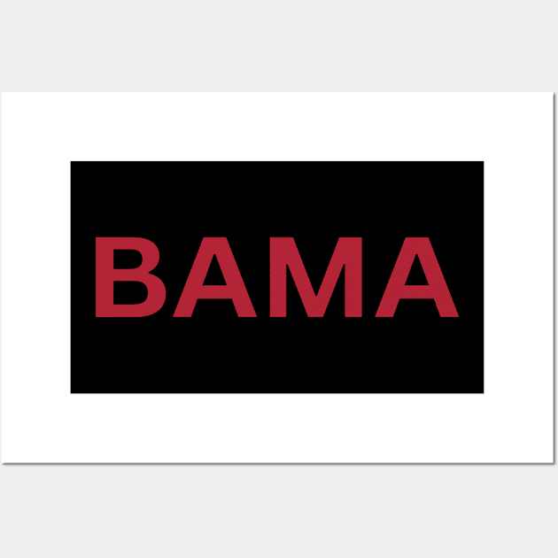 Red Bama Wall Art by MaryMerch